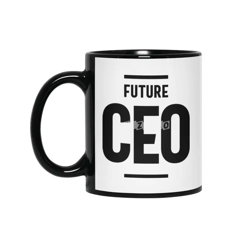 Future CEO Job Title Gift Siyah Kupa