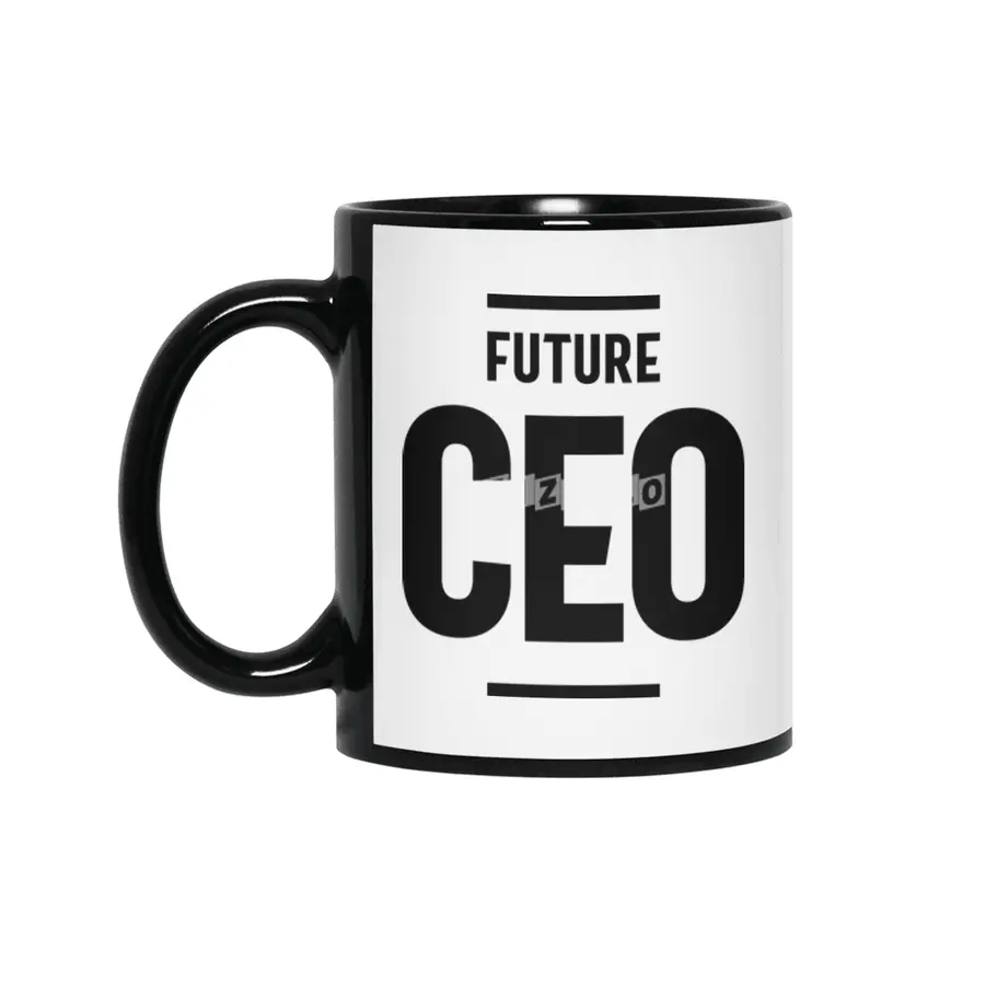 Future CEO Job Title Gift Siyah Kupa
