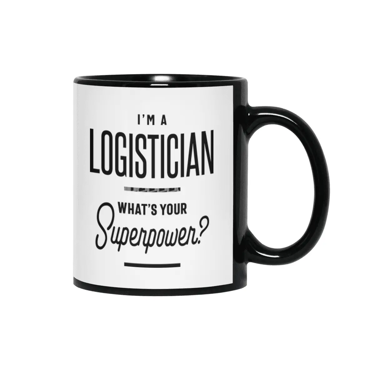 Logistician Job Title Gift Siyah Kupa
