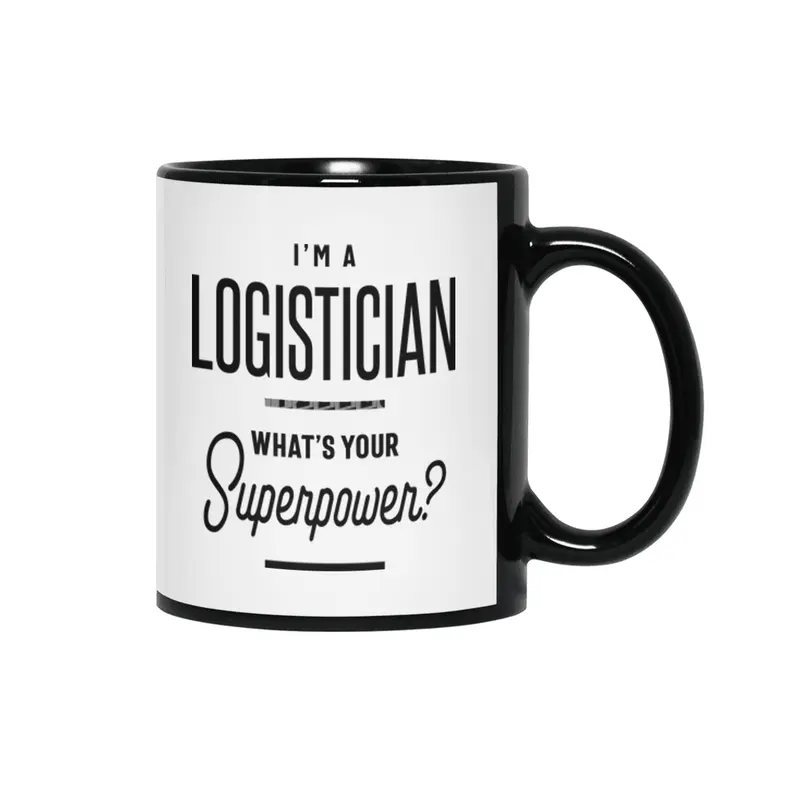 Logistician Job Title Gift Siyah Kupa