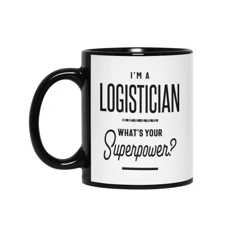 Logistician Job Title Gift Siyah Kupa