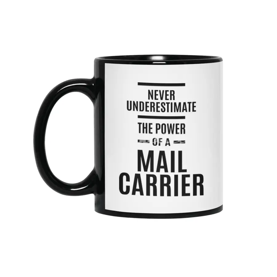 Mail Carrier Job Title Gift Siyah Kupa