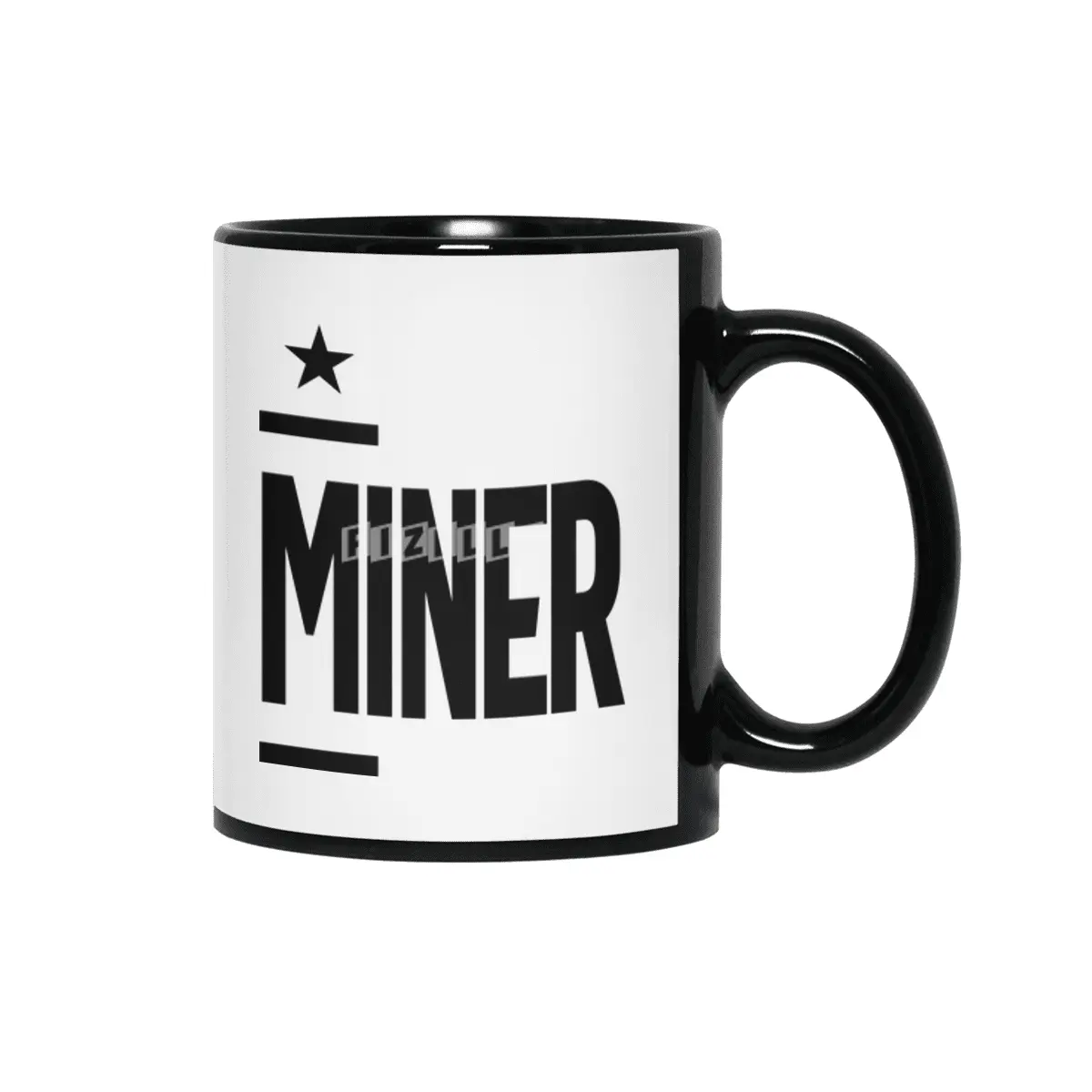 Miner Work Job Title Gift Siyah Kupa