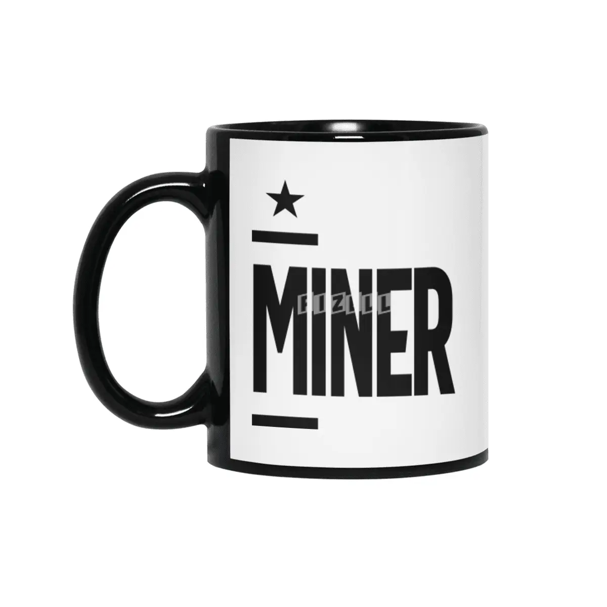 Miner Work Job Title Gift Siyah Kupa