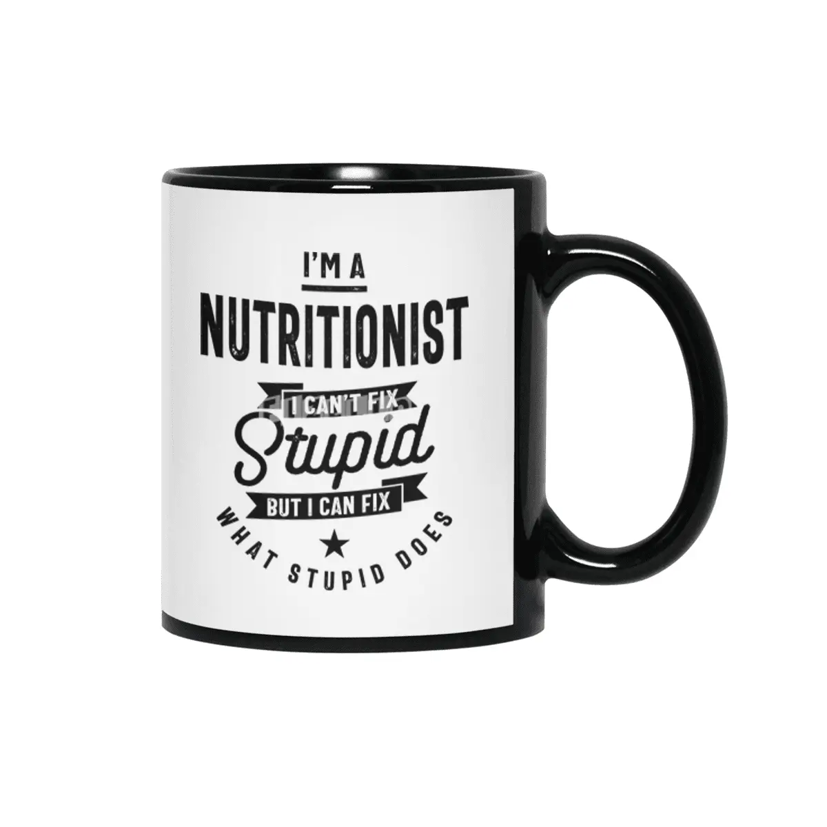 Nutritionist Job Title Gift Siyah Kupa