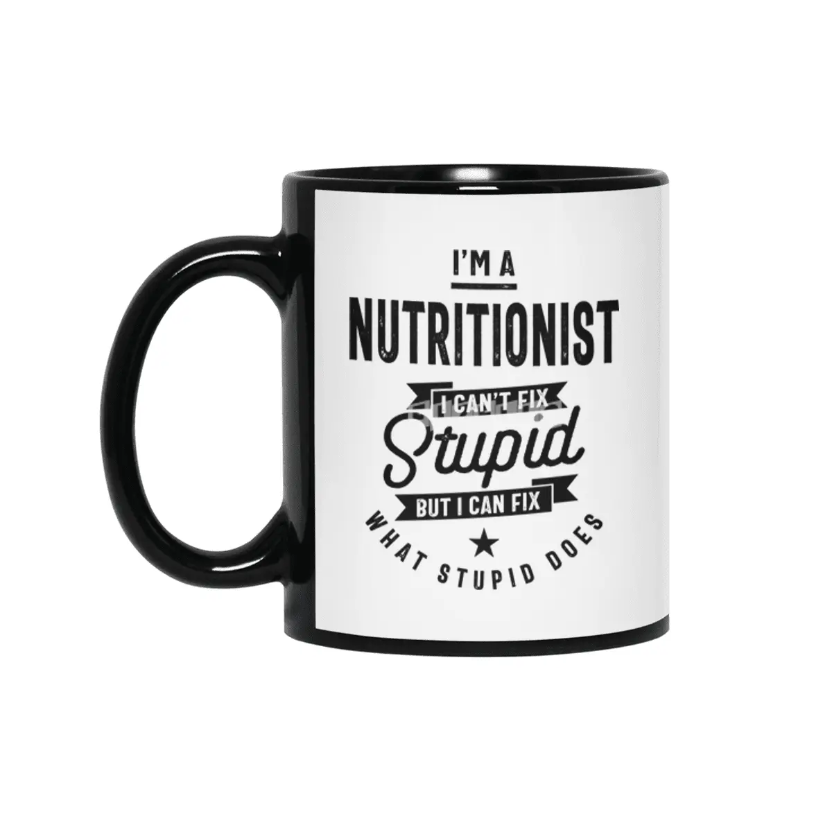 Nutritionist Job Title Gift Siyah Kupa