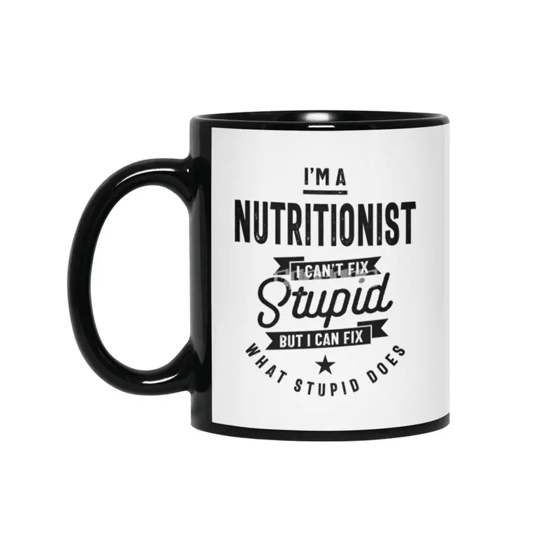 Nutritionist Job Title Gift Siyah Kupa