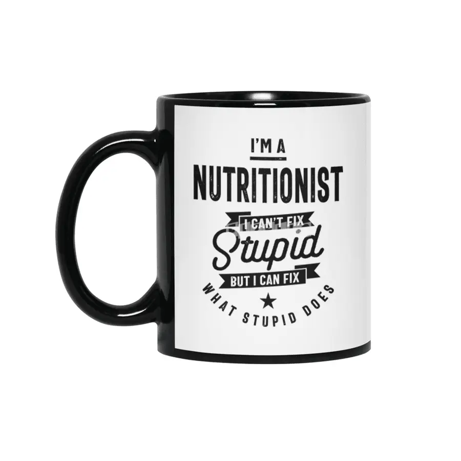 Nutritionist Job Title Gift Siyah Kupa