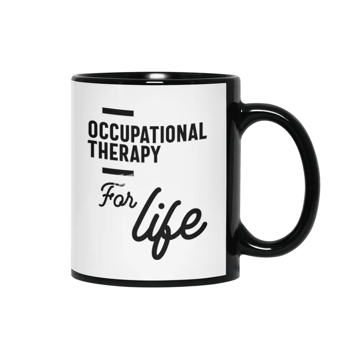 Occupational Therapy Work Job Title Gift Siyah Kupa