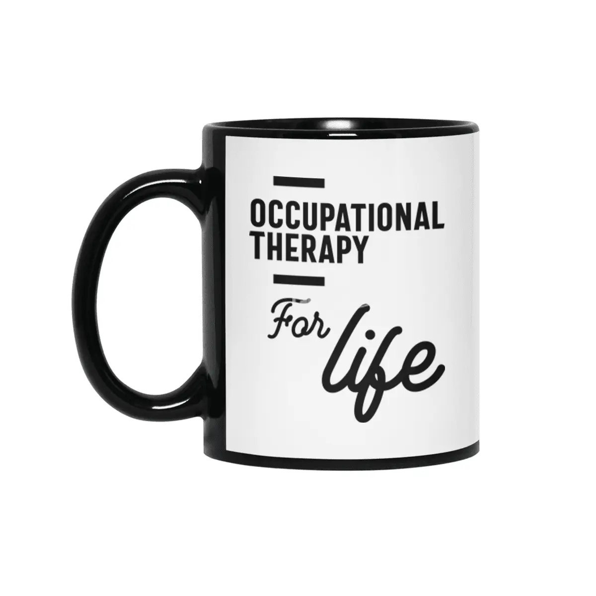 Occupational Therapy Work Job Title Gift Siyah Kupa