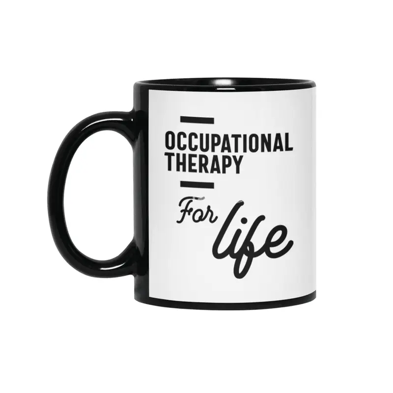 Occupational Therapy Work Job Title Gift Siyah Kupa
