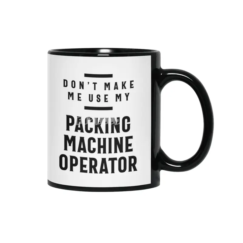 Packing Machine Operator Job Title Occupation Gift Siyah Kupa