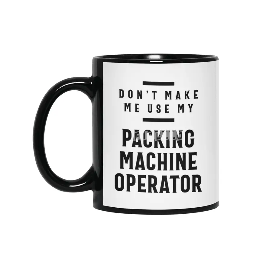 Packing Machine Operator Job Title Occupation Gift Siyah Kupa