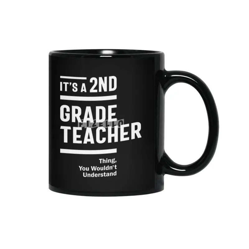 2nd Grade Teacher Job Title Occupation Gift Siyah Kupa