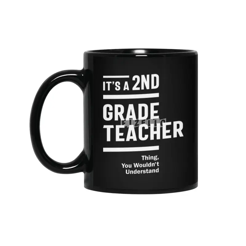 2nd Grade Teacher Job Title Occupation Gift Siyah Kupa