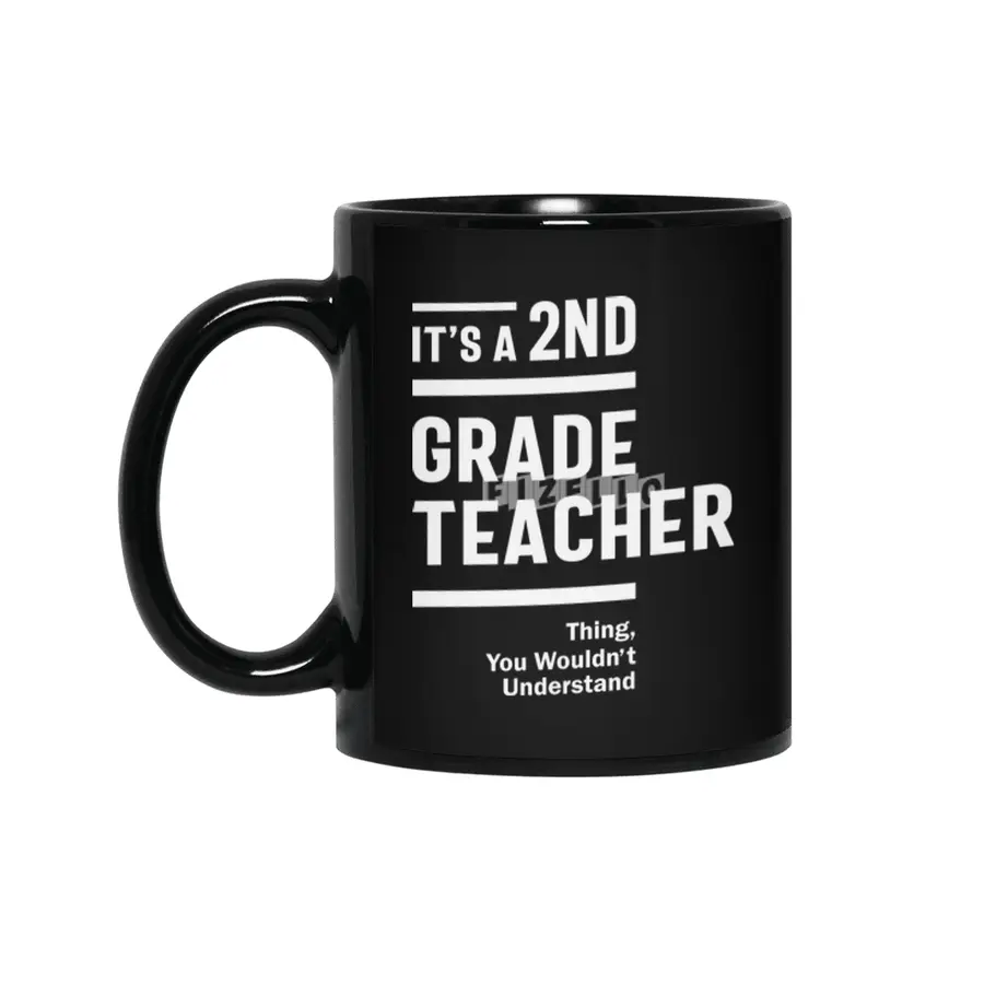 2nd Grade Teacher Job Title Occupation Gift Siyah Kupa