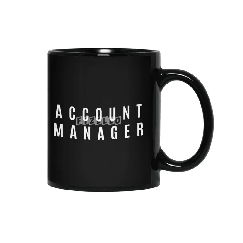 Account Manager Gift Funny Job Title Profession Birthday Idea Siyah Kupa