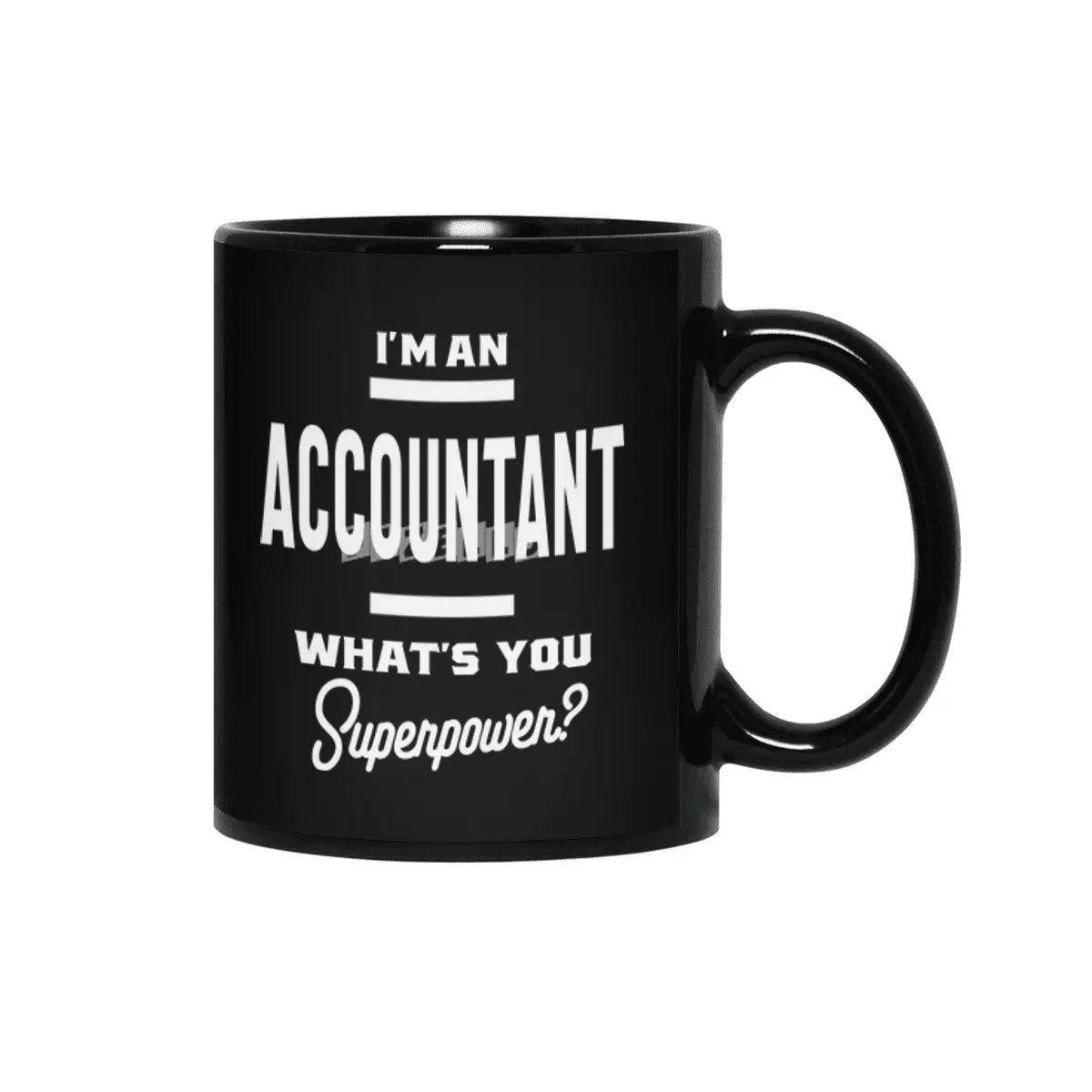 Accountant Work Job Title Gift Siyah Kupa