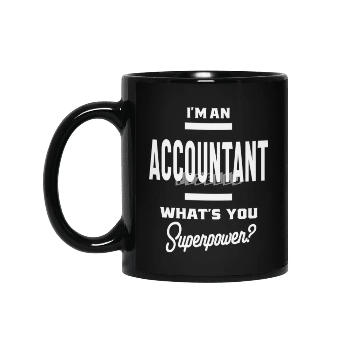 Accountant Work Job Title Gift Siyah Kupa