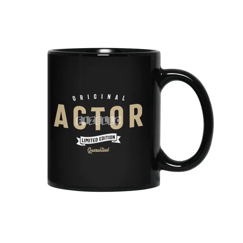 Actor Funny Job Title Profession Birthday Worker Siyah Kupa