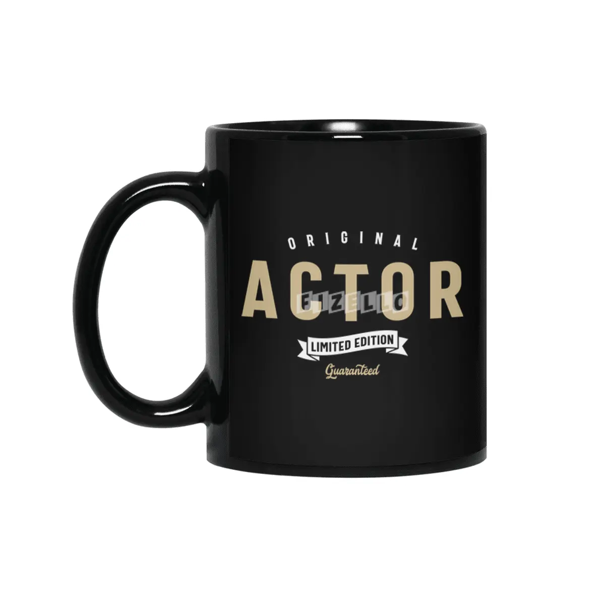 Actor Funny Job Title Profession Birthday Worker Siyah Kupa