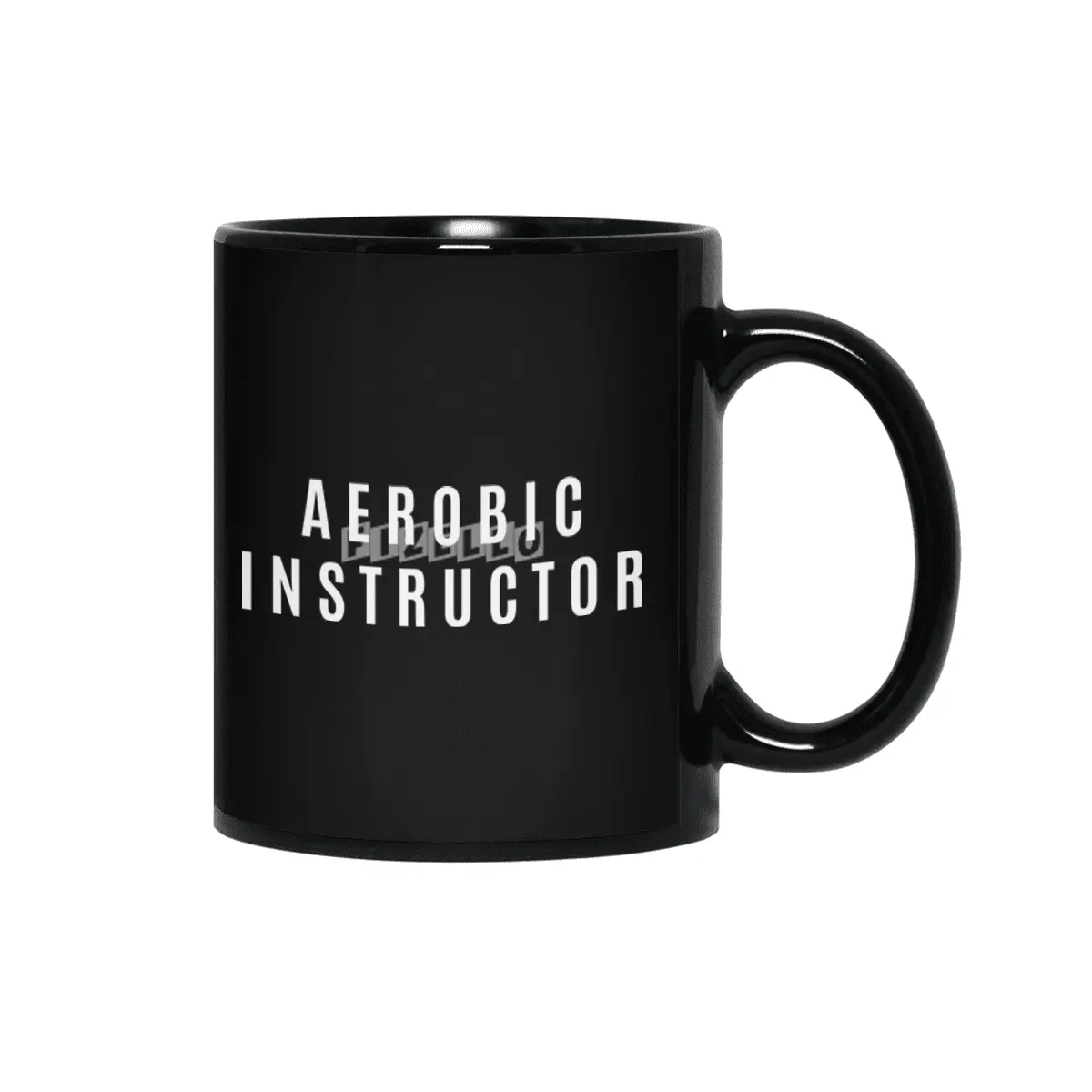 Aerobic Instructor Gift Funny Job Title Profession Birthday Idea Siyah Kupa