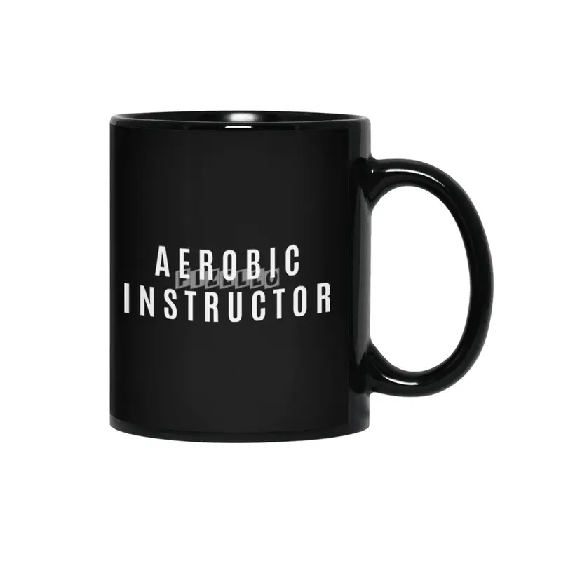 Aerobic Instructor Gift Funny Job Title Profession Birthday Idea Siyah Kupa