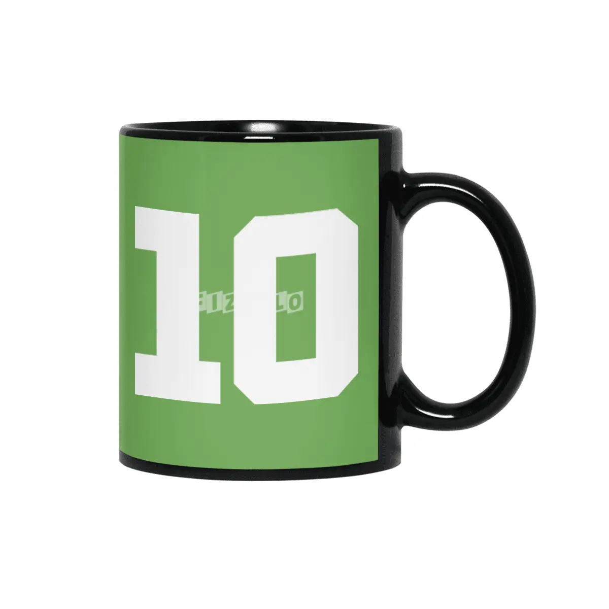 White Number 10 Siyah Kupa