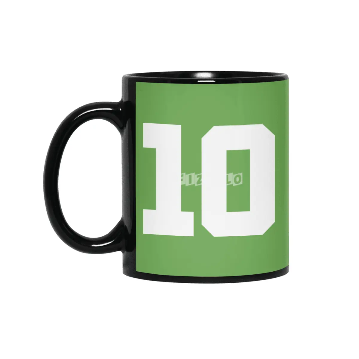 White Number 10 Siyah Kupa