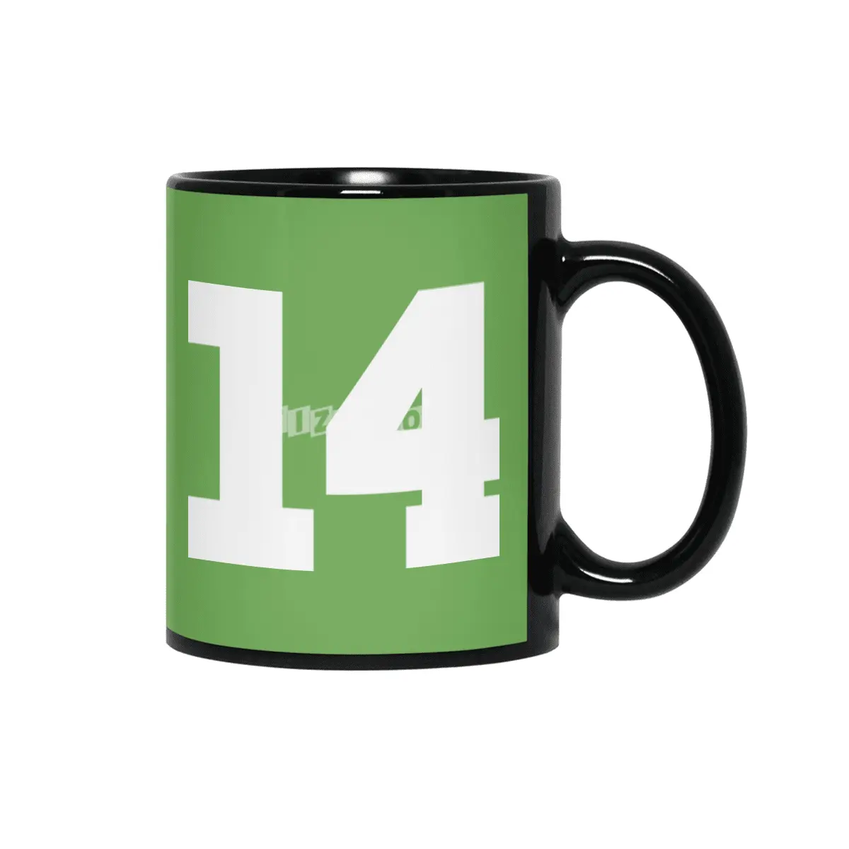 White Number 14 Siyah Kupa