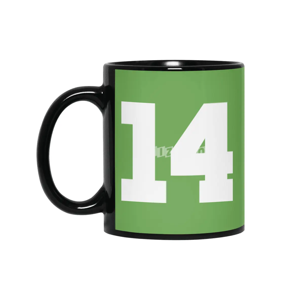 White Number 14 Siyah Kupa