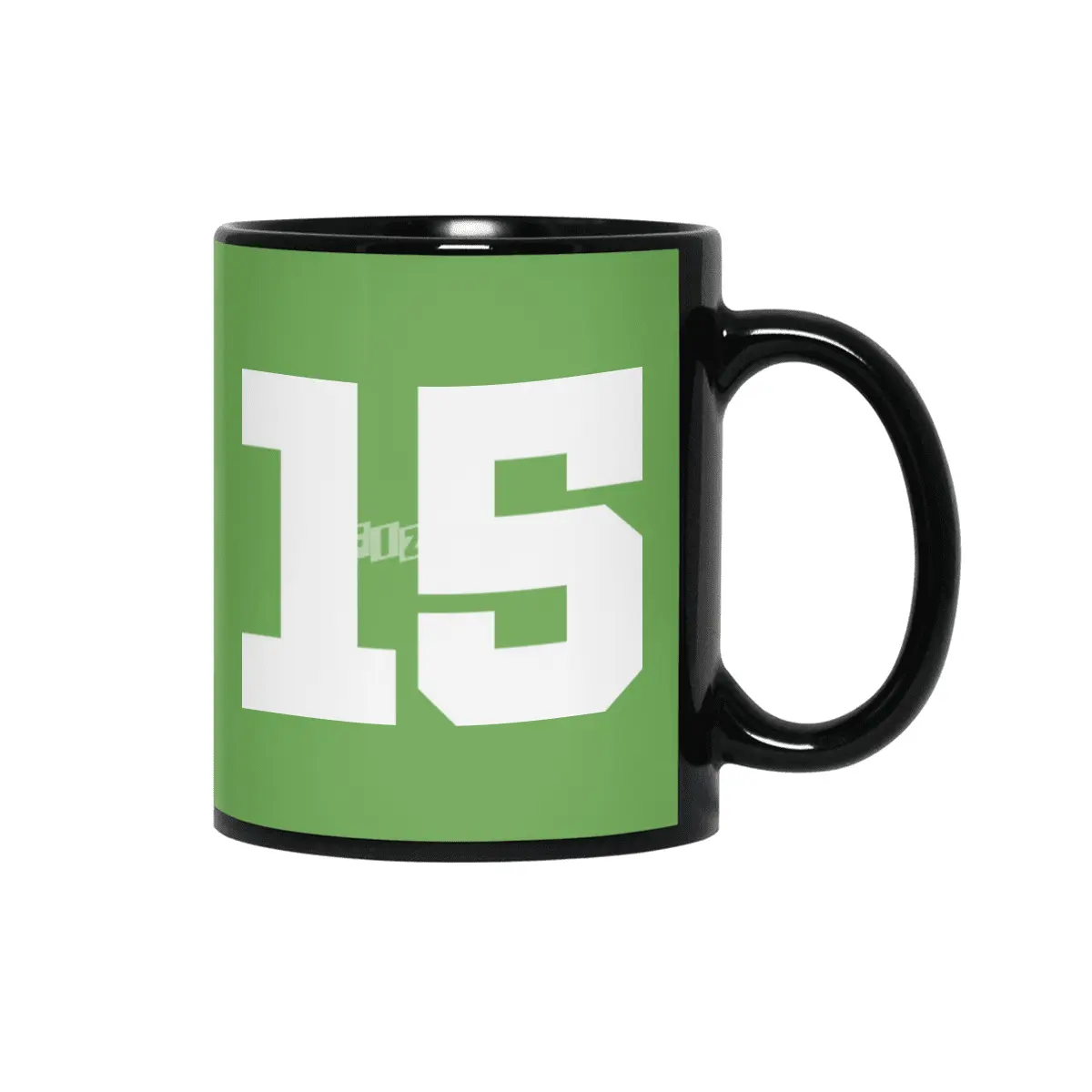 White Number 15 Siyah Kupa