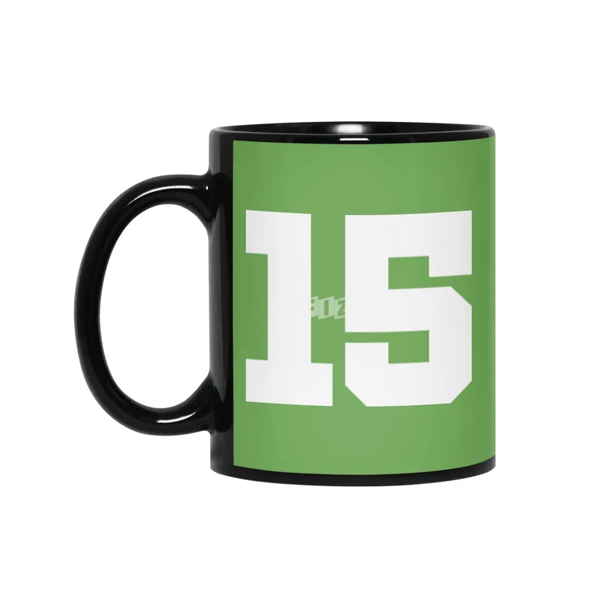 White Number 15 Siyah Kupa