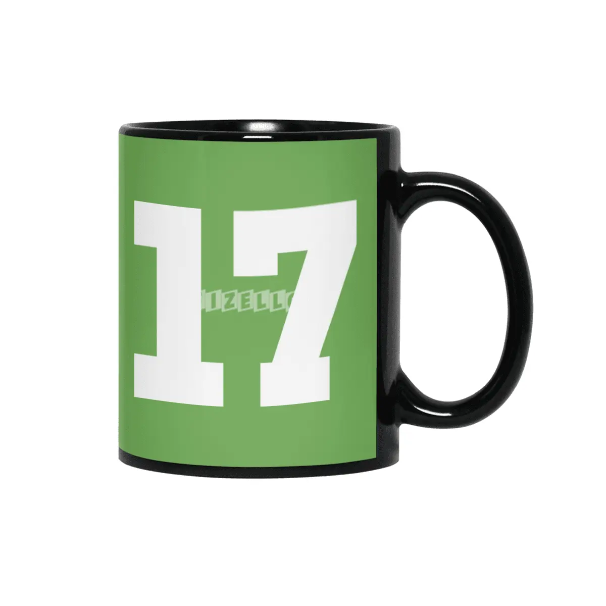 White Number 17 Siyah Kupa