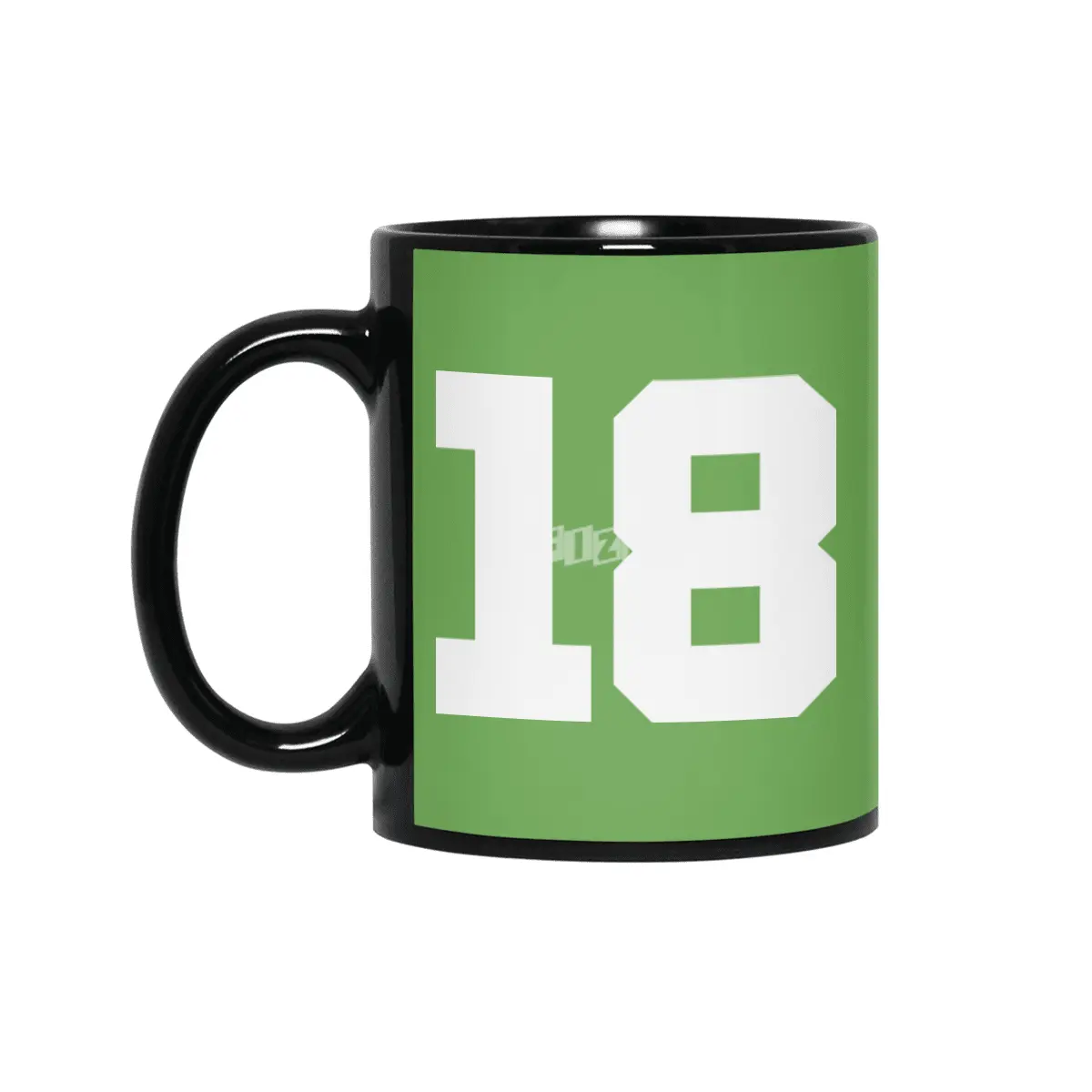 White Number 18 Siyah Kupa