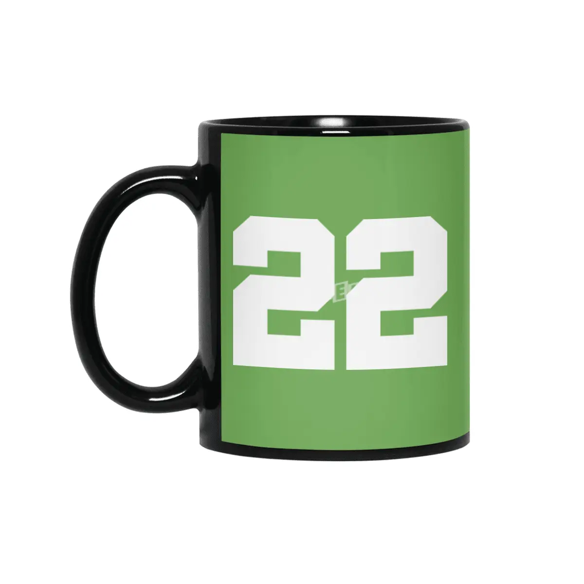 White Number 22 Siyah Kupa