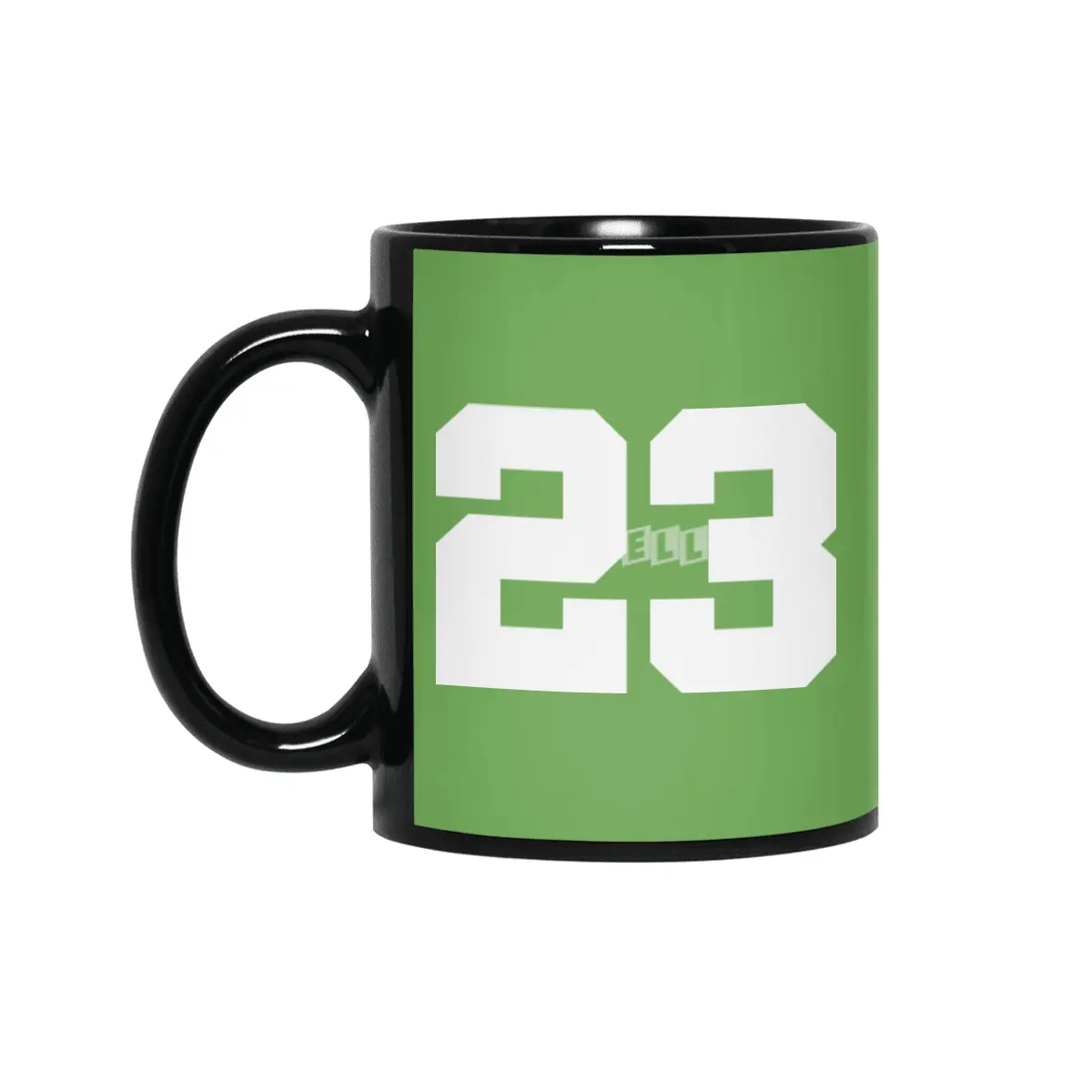 White Number 23 Siyah Kupa