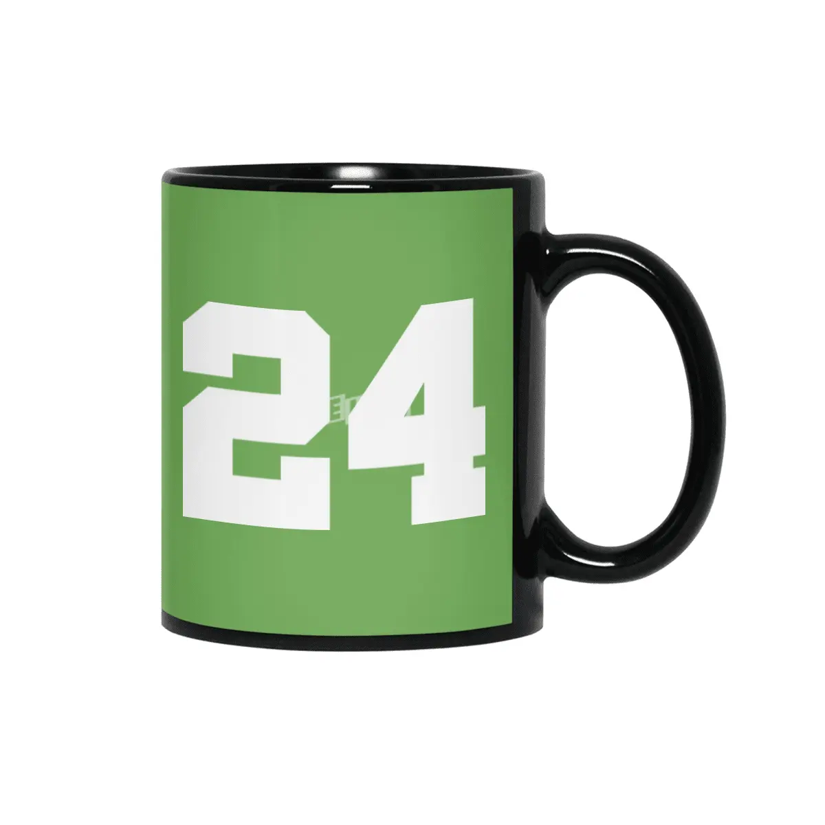 White Number 24 Siyah Kupa