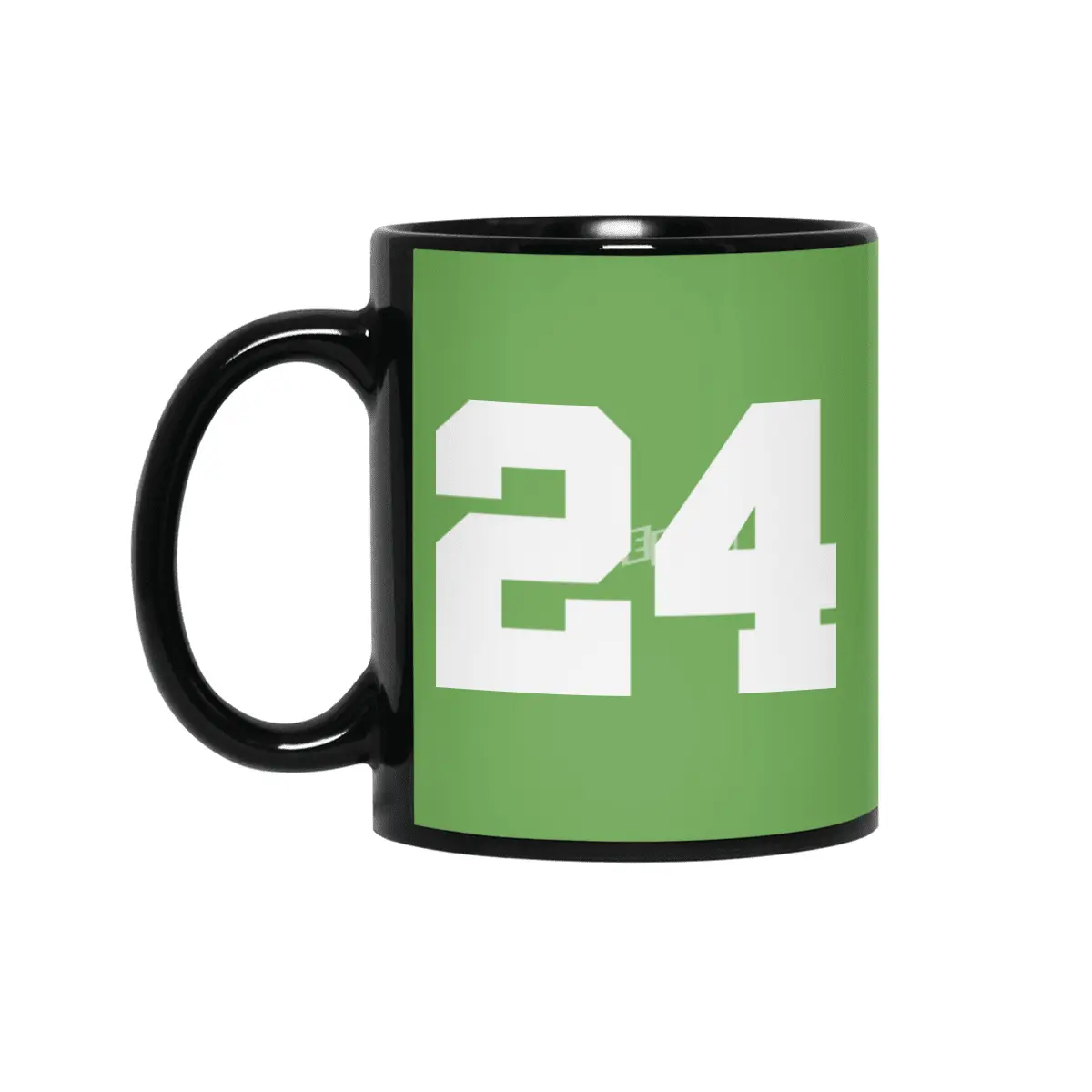 White Number 24 Siyah Kupa