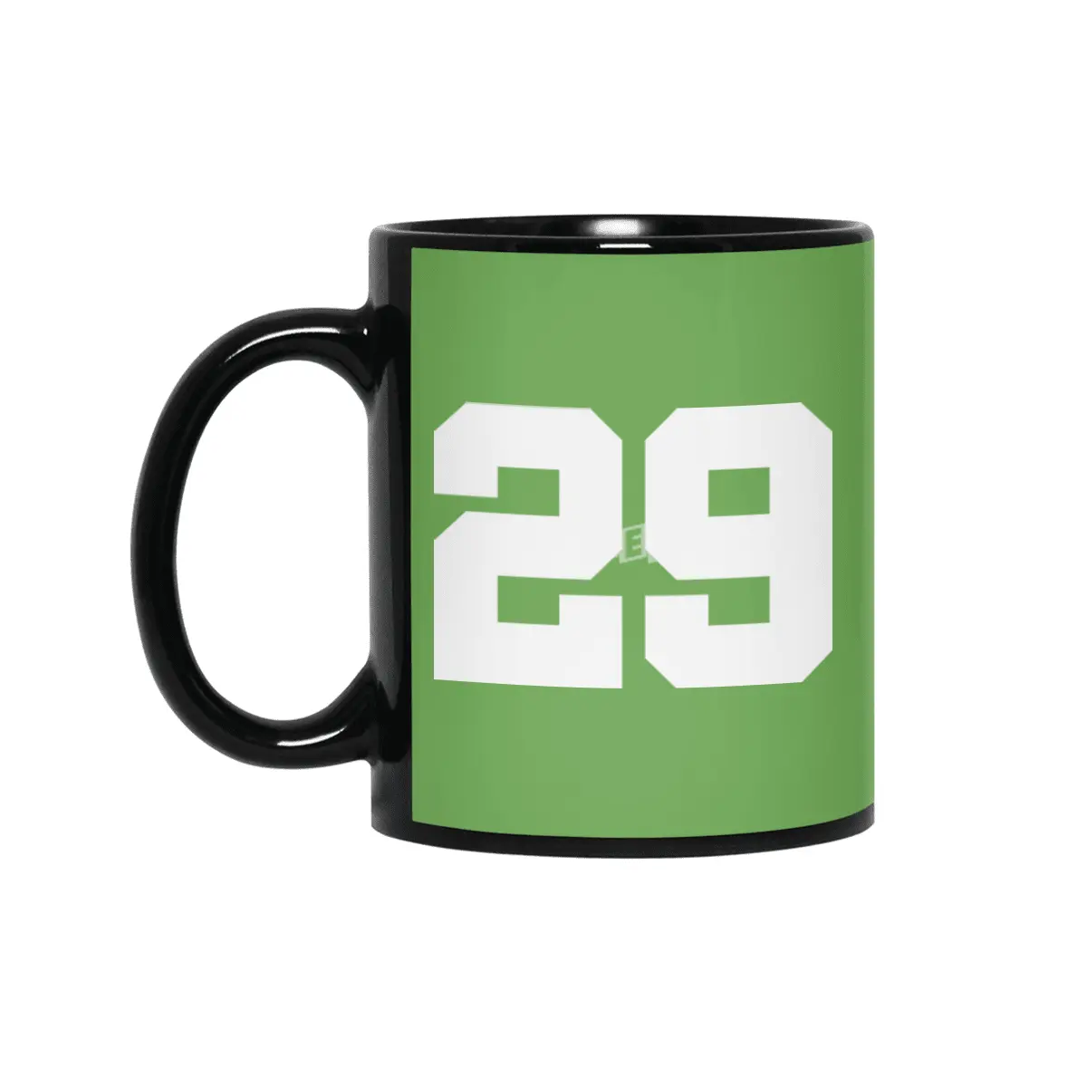 White Number 29 Siyah Kupa