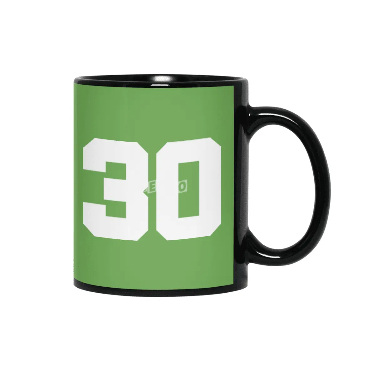 White Number 30 Siyah Kupa