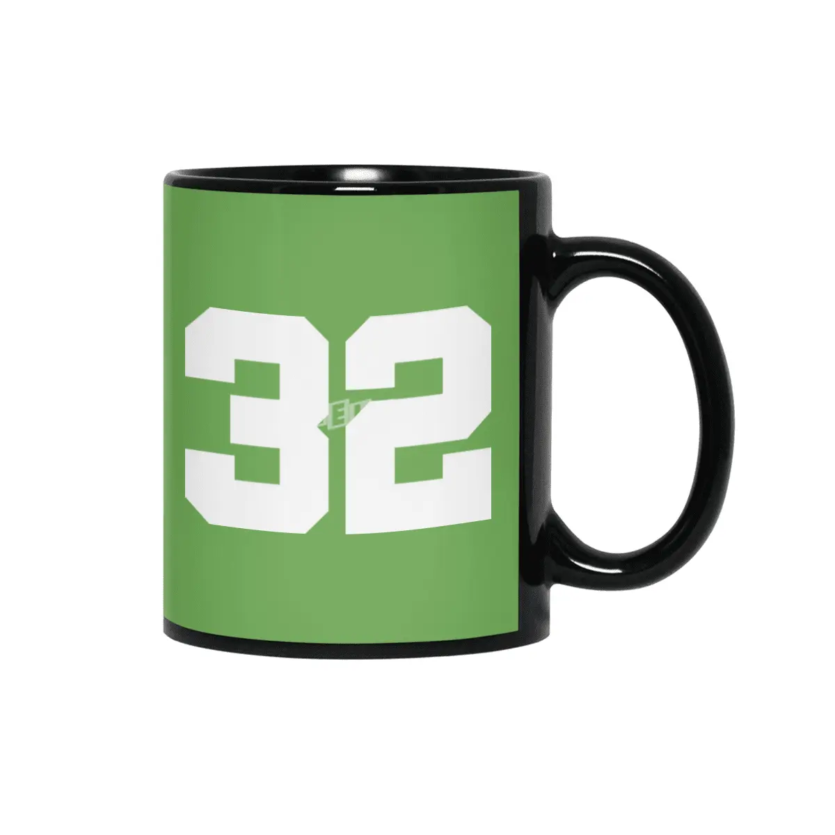 White Number 32 Siyah Kupa
