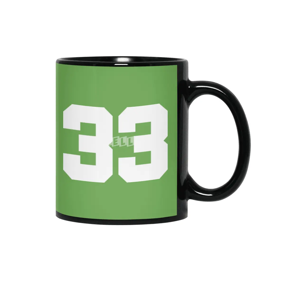 White Number 33 Siyah Kupa