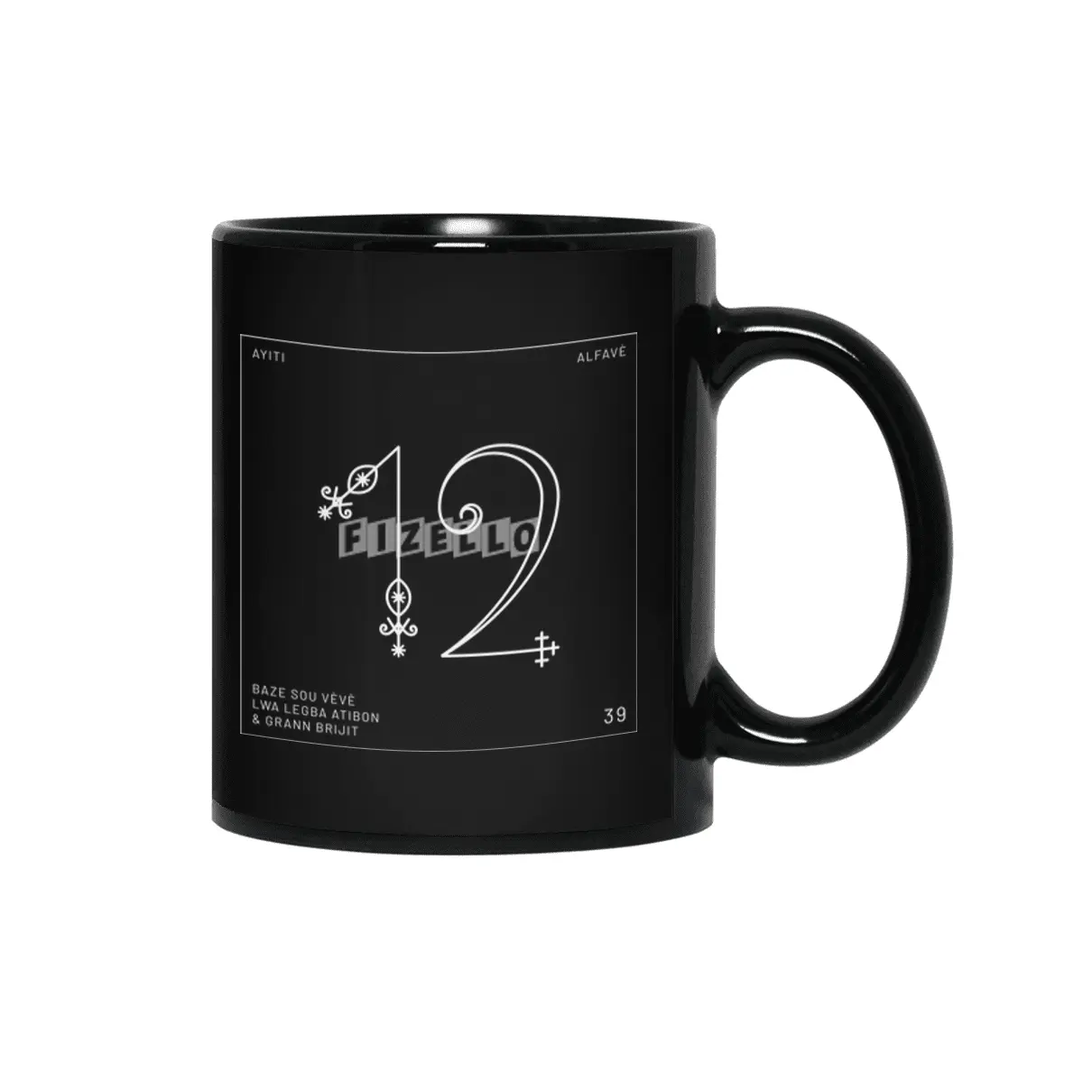Number 12 | Alfavè Siyah Kupa