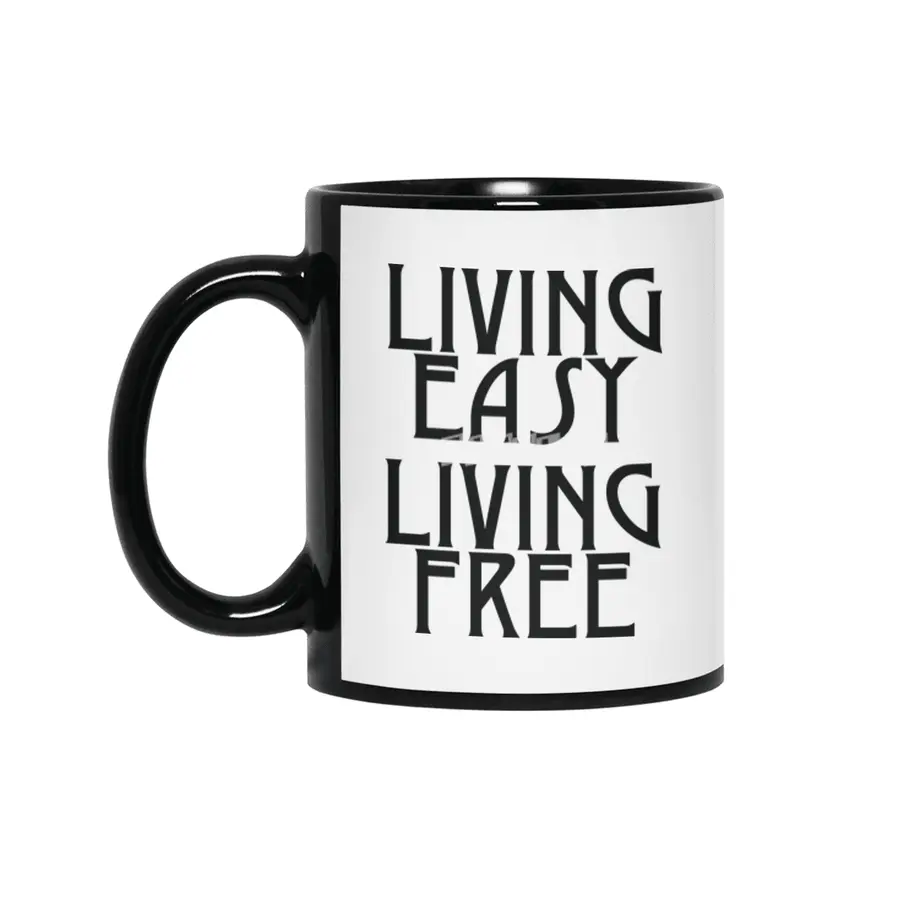 Living easy; living free Siyah Kupa