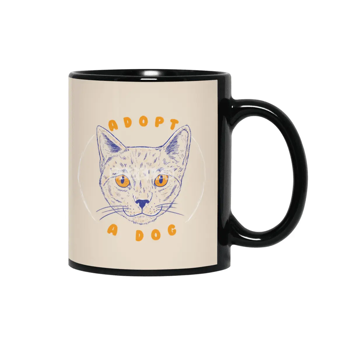 Adopt a Dog Siyah Kupa