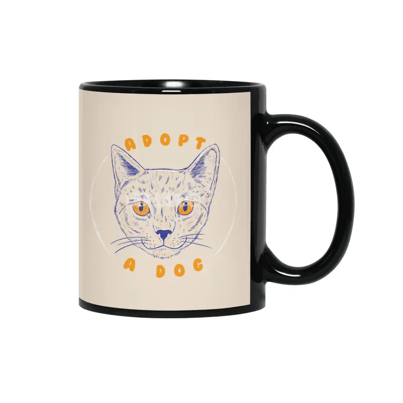 Adopt a Dog Siyah Kupa