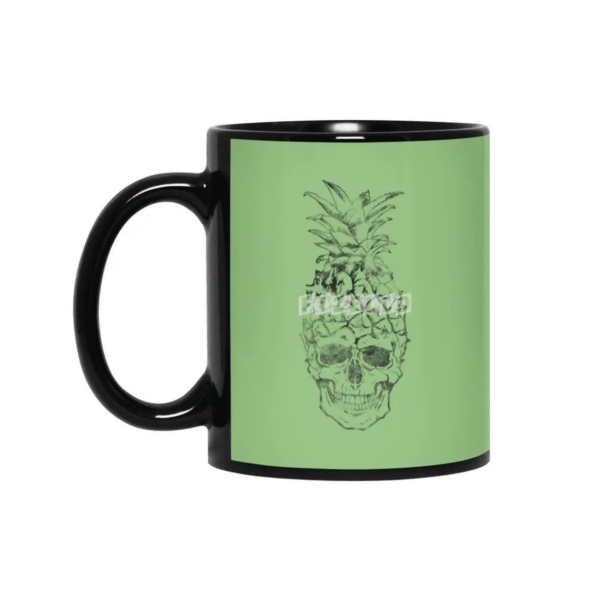 Pineapple Skull Siyah Kupa