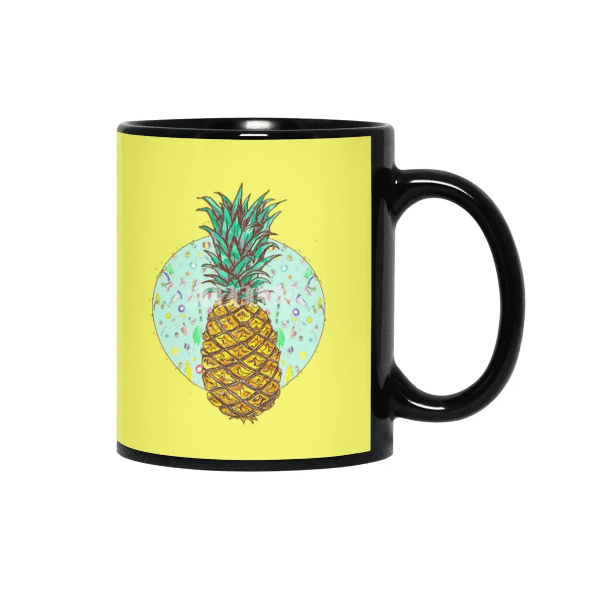 Pineapple Siyah Kupa