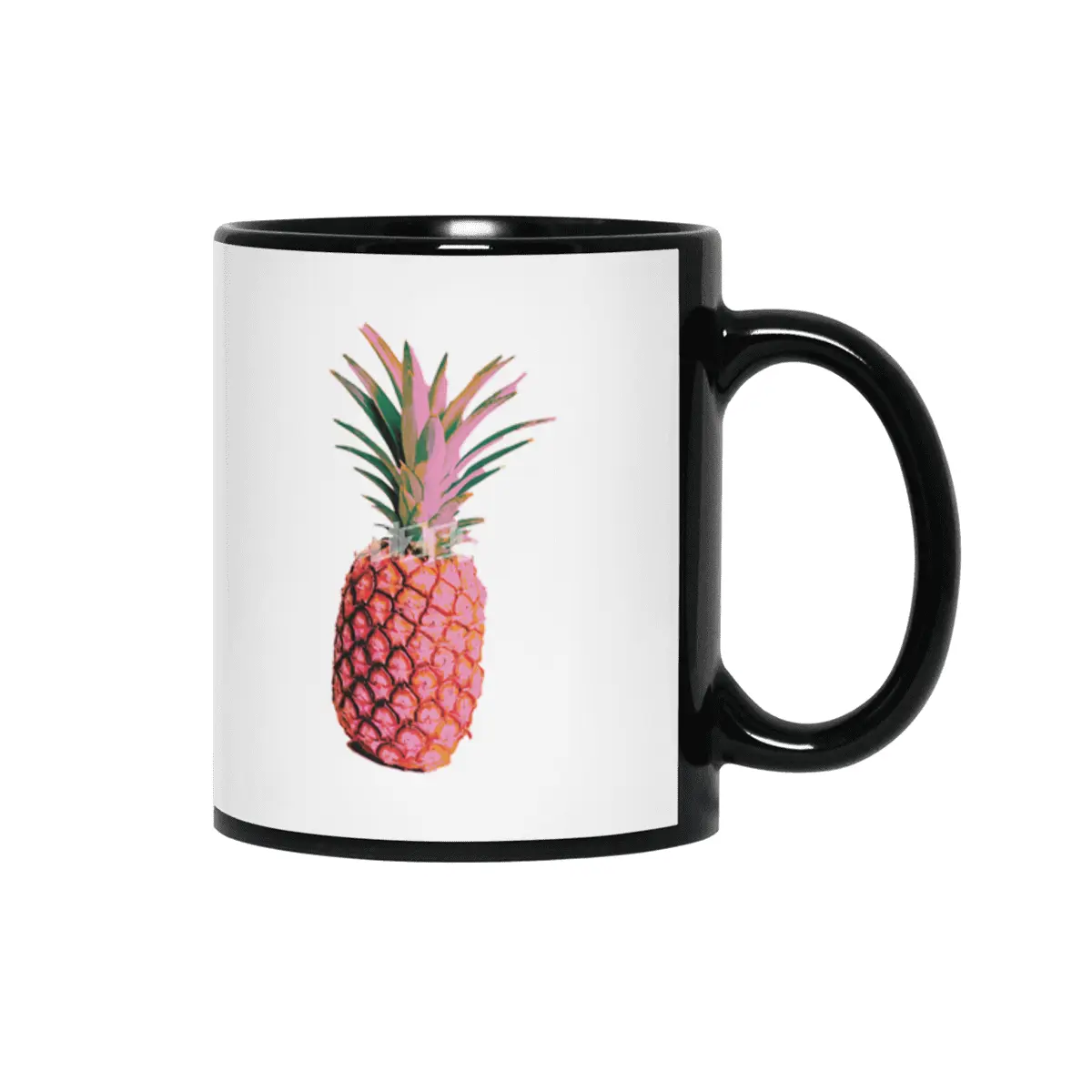 Lonely PiNK PiNeapple Siyah Kupa